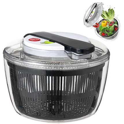 3L Salad Spinner with Lid, Small Vegetable and Fruit Washer & Dryer.