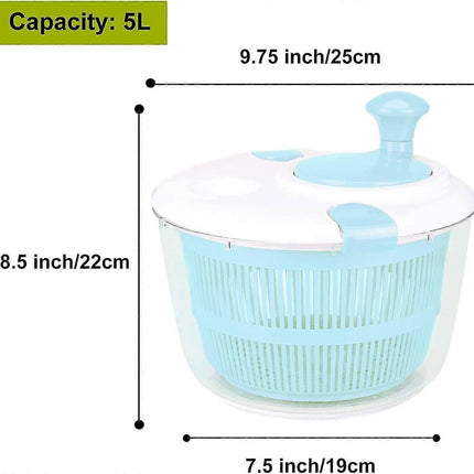 5L Salad Spinner and Vegetable Washer Salad Dryer.