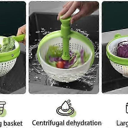 Collapsible Salad Spinner, 3 Quart Large Capacity Dryer.