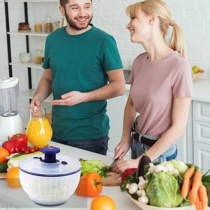 Salad Spinner with Strainer and Lid, Fruit and Vegetable Washer Dryer.