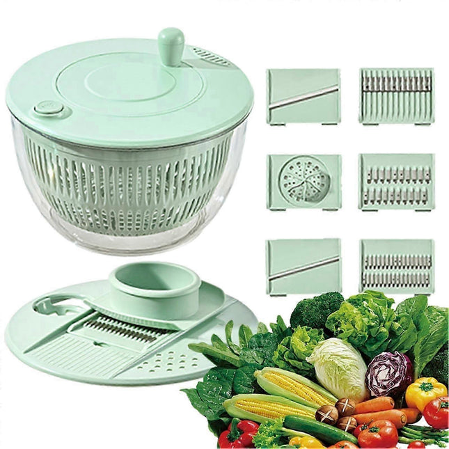 Pump Salad Spinner and Dehydrator, Multi-Use Vegetable Dryer.