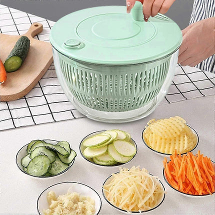 Pump Salad Spinner and Dehydrator, Multi-Use Vegetable Dryer.