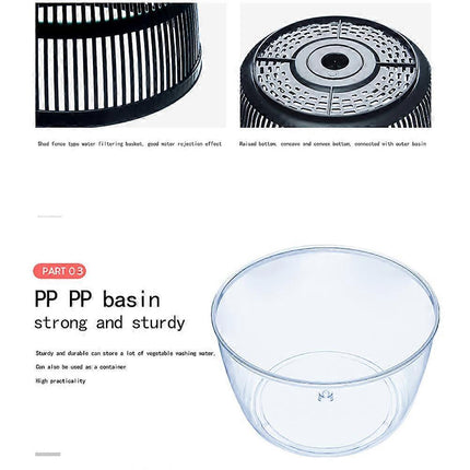 Large Salad Spinner Basket for Vegetables and Fruit.