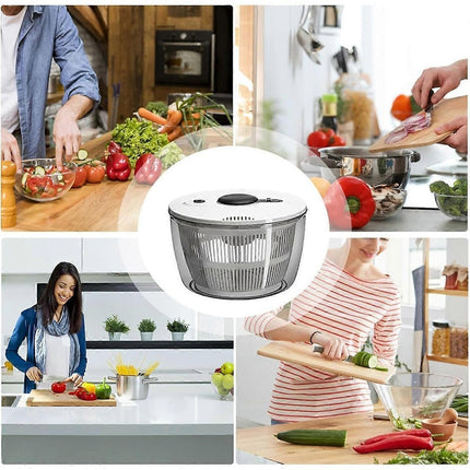 Vegetable and Fruit Dryer Spinner, Multi-Use Salad Washer.