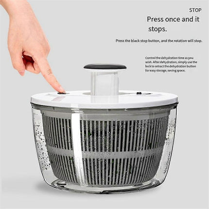 Manual Salad Spinner and Dehydrator, Large Vegetable Dryer.