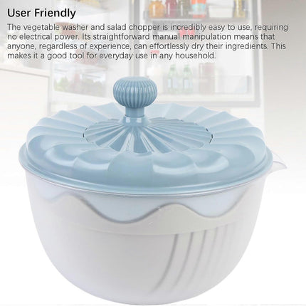 Salad Spinner Salad Dryer for Restaurant Kitchen, Nordic Blue.