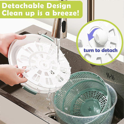 Salad Spinner 4.8Qt Vegetable Lettuce Washer Dryer Bowl.
