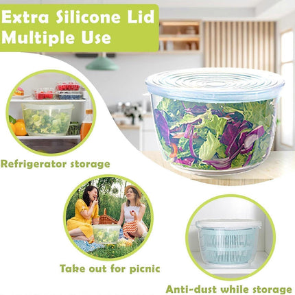 Salad Spinner 4.8Qt Vegetable Lettuce Washer Dryer Bowl.