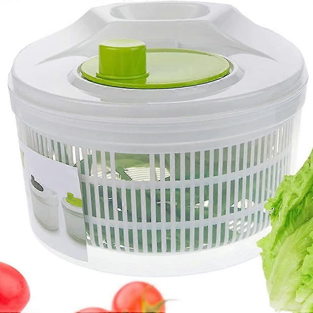 Foldable Salad Spinner with Cover, Veg & Fruit Washer Dryer, Small.
