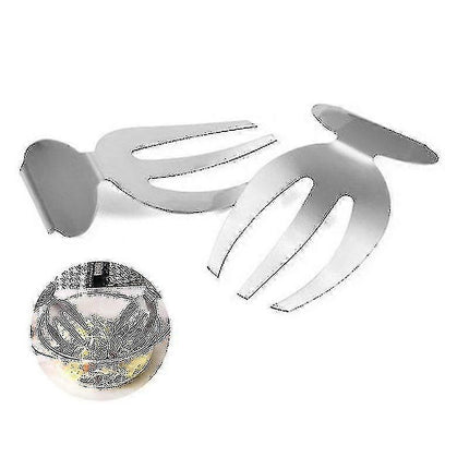 2pcs Salad Claw Stainless Steel Salad Hands Serving Tools.