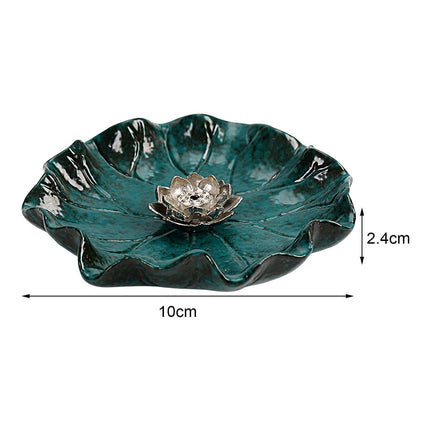 Lotus Leaf Mini Incense Holder for Teahouse-L.