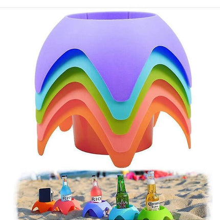 5pcs Beach Sand Drink Coasters Set.