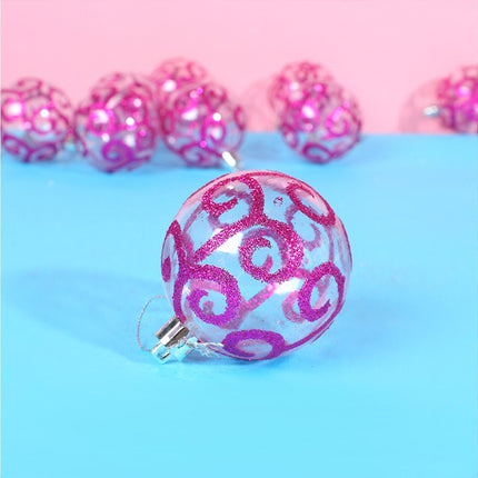 9Pcs Xmas Tree Balls for Home-Purple.