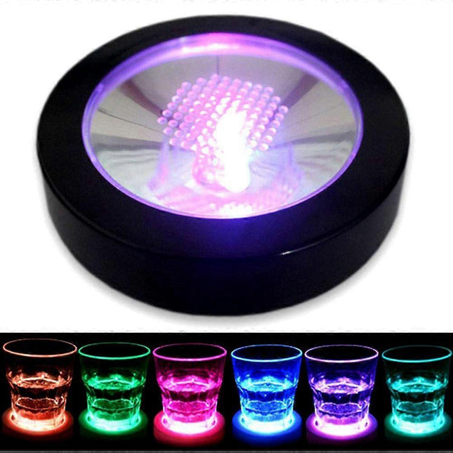 LED Drink Coasters with Light Gravity Sensor for Bar Party Club.