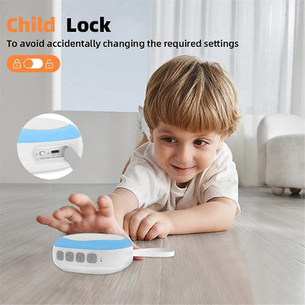 White Noise Machine with 14 Sounds and Night Light Black.