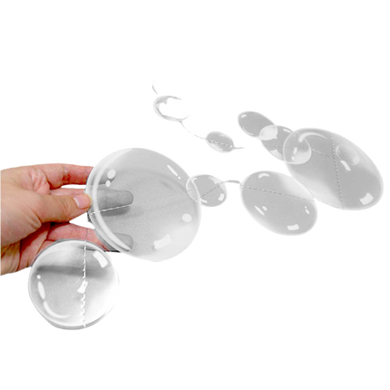 2Pcs Bubble Hanging Flags for Home-White.
