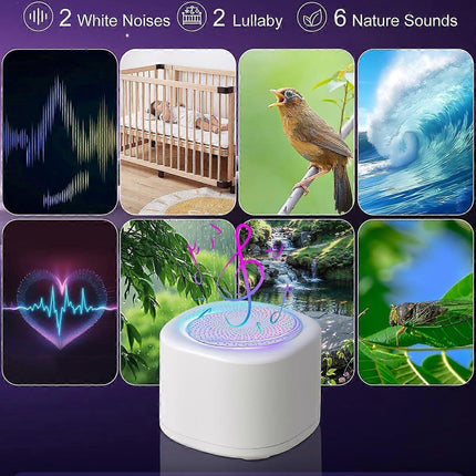 Latest Model Portable White Noise Machine Babies Adult Sleep Sound Device.