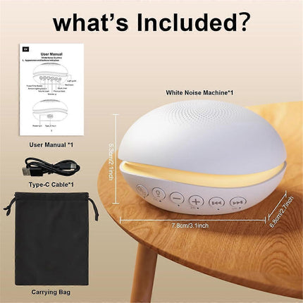Portable White Noise Machine Sound Therapy for Home Travel Relaxation.