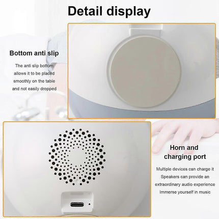White Noise Machine Sleep Sound Device with Color Changing Lamp.