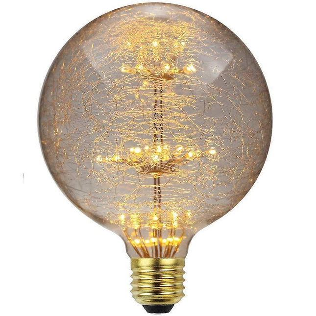 LED Vintage RGB Fireworks Bulb Decorative Warm Light E27 G125.