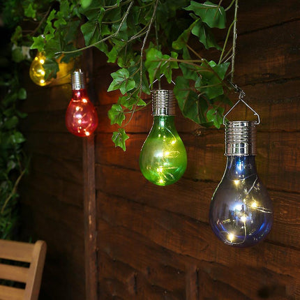 Outdoor Solar LED Hanging Light Bulbs Garden Lighting.