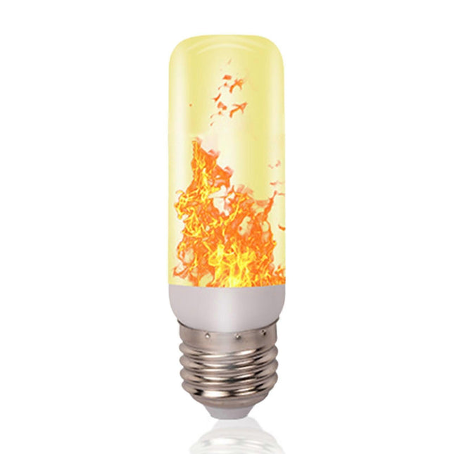 LED Flame Effect Light Bulb E27 Gravity Sensor Fire Decor.