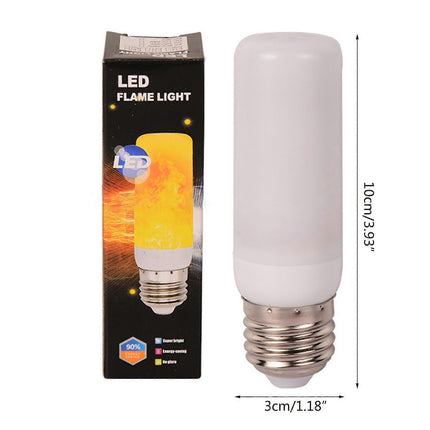 LED Flame Effect Light Bulb E27 Gravity Sensor Fire Decor.