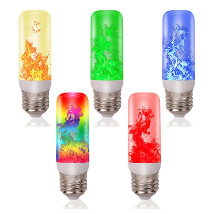 LED Flame Effect Bulb E27 4 Modes Gravity Sensor Flickering Fire Lamp.