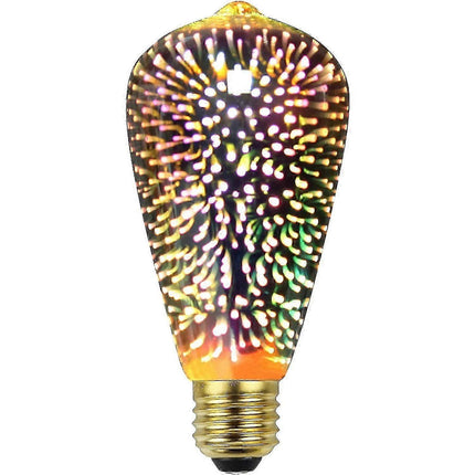 Edison LED Firework Bulb 3D Decorative E27 4W Retro Light.