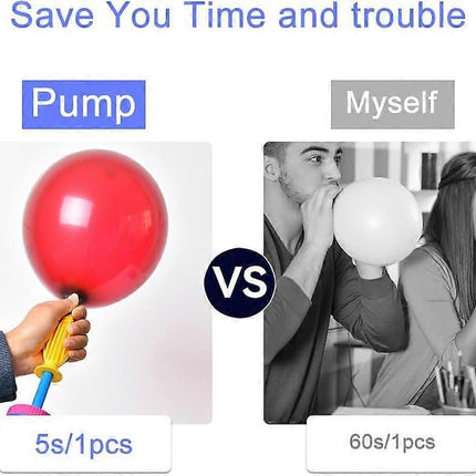 2pcs Manual Balloon Pump Hand Air Pump for Birthday Wedding Balloons.