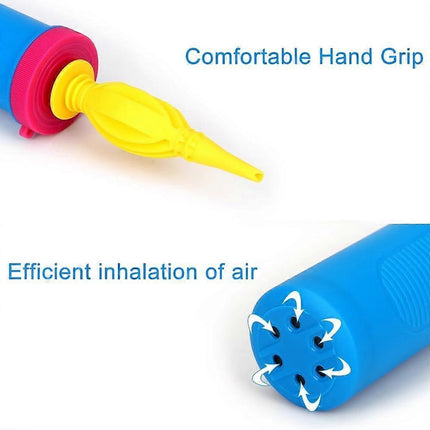 2pcs Manual Balloon Pump Hand Air Pump for Birthday Wedding Balloons.