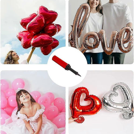 2pcs Balloon Pump Manual Air Pump Random Color for Party Birthday Wedding.