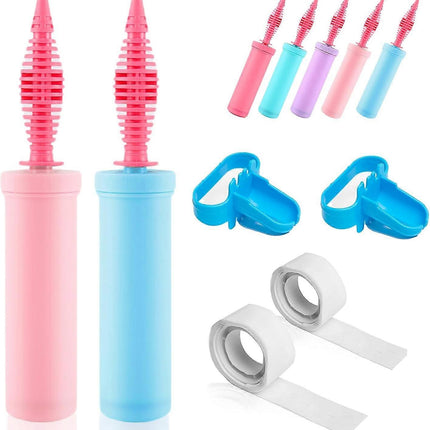 2pcs Manual Balloon Pump Hand Air Pump Random Color for Party Balloons.