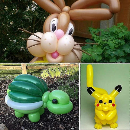 200pcs Modeling Animal Balloons with Balloon Pump for Party Decoration.