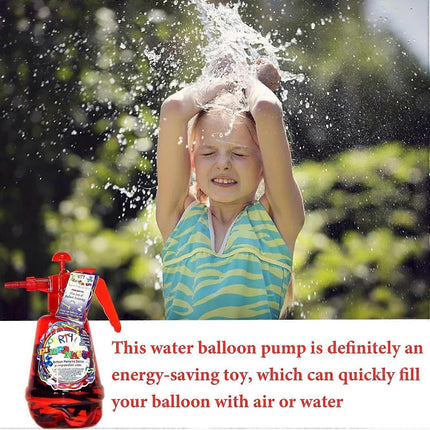 Water Balloon Pump with 500 Balloons Hand Filler for Outdoor Play.