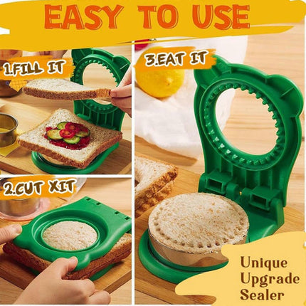 Sandwich Cutter and Sealer Square Pocket Sandwich Maker Cutter.