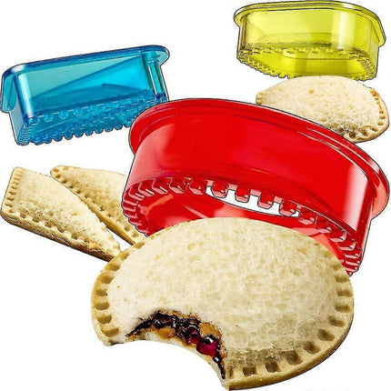 3pcs Sandwich Cutter and Sealer Set Sandwich Maker Cutters.