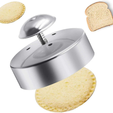 Stainless Steel Round Sandwich Cutter and Sealer for Babies Decruster Maker.