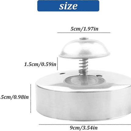 Stainless Steel Round 3.54in Sandwich Cutter and Sealer for Bread Cakes Burgers.