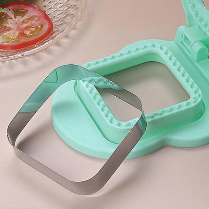 Sandwich Cutter and Sealer Yellow Square Press Mould Lunch Box Tool.