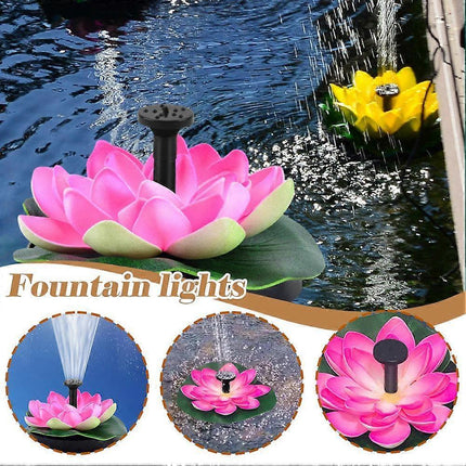 Solar Pond Fountain Solar Water Fountain for Bird Bath Garden.