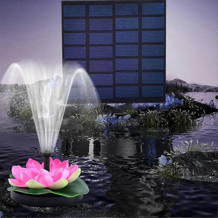 Solar Pond Fountain Solar Water Fountain for Bird Bath Garden.