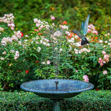 2.5W Solar Fountain Pump with Panel and 6 Nozzles for Pond.