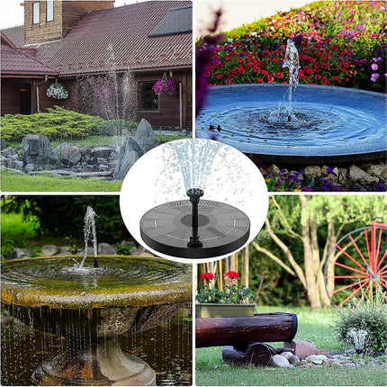 2.5W Solar Fountain Pump with Panel and 6 Nozzles for Pond.