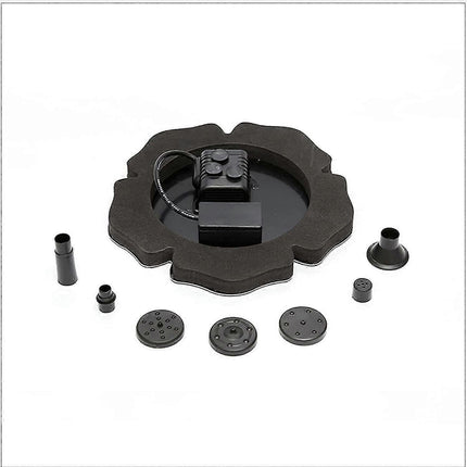 Solar Fountain Pump with 4 Nozzles for Bird Bath Garden.