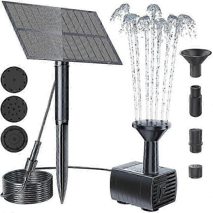 Solar Bird Bath Fountain Pump with Tubing Outdoor Water Pump.