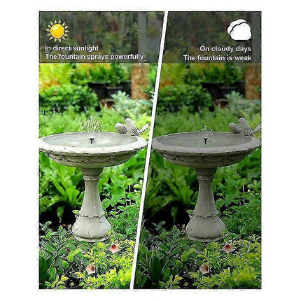 Solar Bird Bath Fountain Pump with Tubing Outdoor Water Pump.
