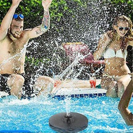 Solar Water Fountain with LED Lights Bird Bath Garden Pump.