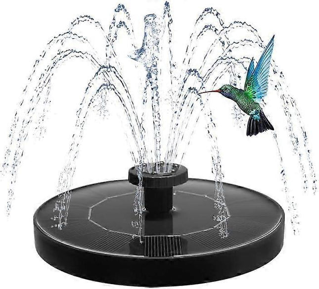 1.2W Floating Solar Fountain Pump with 6 Nozzles 30-40cm Spray.