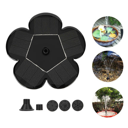 7V 1.5W Solar Fountain Pump for Garden Landscape Outdoor Decor.